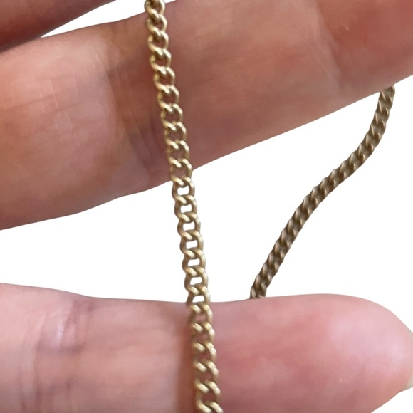 Ali Khan Chic Gold and Navy Geometric Necklace - Picture 6 of 7